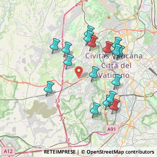 Mappa Via dei Casali Santovetti, 00165 Roma RM, Italia (4.09176)