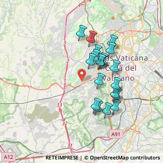 Mappa Via dei Casali Santovetti, 00165 Roma RM, Italia (3.48526)