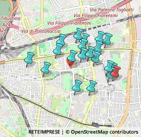 Mappa Via Genazzano, 00177 Roma RM, Italia (0.8105)