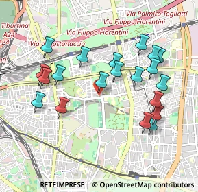 Mappa Via Genazzano, 00177 Roma RM, Italia (1.0285)