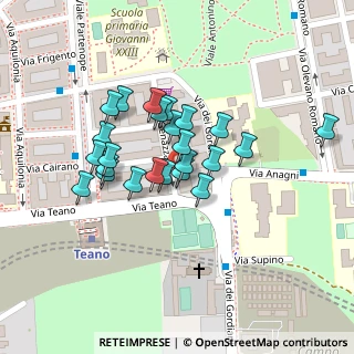 Mappa Via Genazzano, 00177 Roma RM, Italia (0.0875)