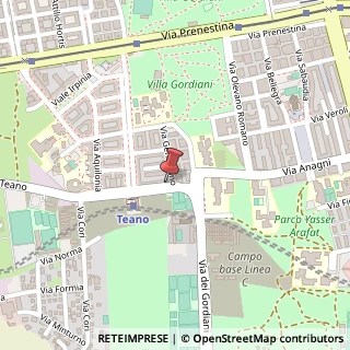 Mappa Via Teano, 311, 00177 Roma, Roma (Lazio)