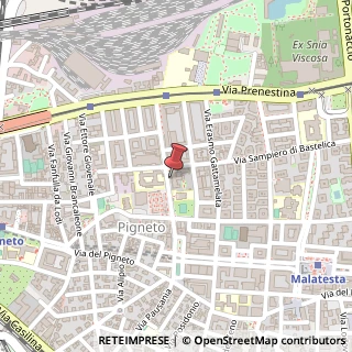 Mappa Via Alberto da Giussano, 89, 00176 Roma, Roma (Lazio)