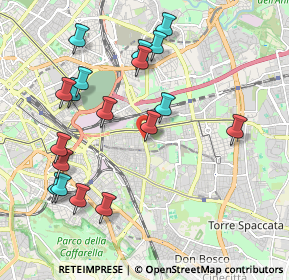 Mappa Via dell'Acqua Bullicante, 00177 Roma RM, Italia (2.25889)