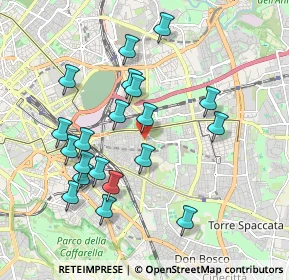 Mappa Via dell'Acqua Bullicante, 00177 Roma RM, Italia (2.001)