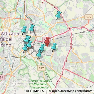Mappa Via Ripi, 00171 Roma RM, Italia (3.4925)