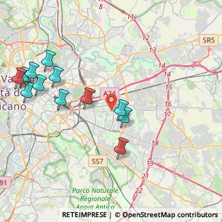 Mappa Via Ripi, 00171 Roma RM, Italia (5.07583)