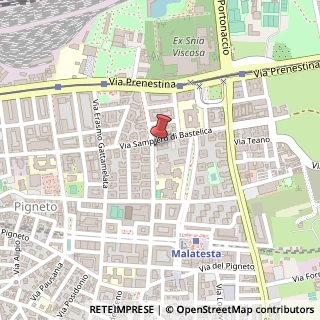 Mappa Via Renzo da Ceri, 47, 00176 Roma, Roma (Lazio)