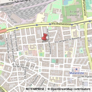 Mappa Via muzio attendolo 83/a, 00176 Roma, Roma (Lazio)