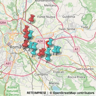Mappa Via Melizzano, 00132 Roma RM, Italia (6.61941)