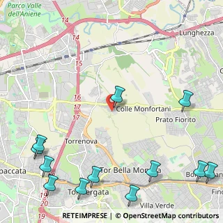 Mappa Via Melizzano, 00132 Roma RM, Italia (3.53833)