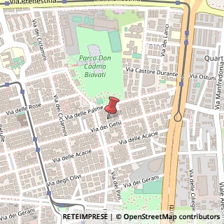 Mappa Via dei Gelsi, 95/B, 00171 Roma, Roma (Lazio)