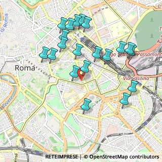 Mappa Via Pasquale Villari, 00184 Roma RM, Italia (1.09)
