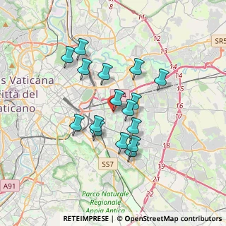 Mappa Via Cairano, 00177 Roma RM, Italia (3.075)