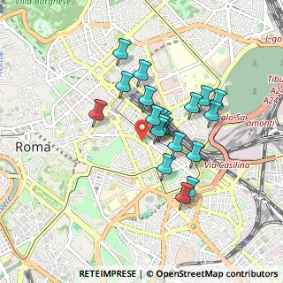 Mappa P.za Vittorio Emanuele II, 00185 Roma RM, Italia (0.7215)