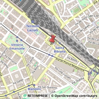 Mappa Via Principe Umberto, 47, 00185 Roma, Roma (Lazio)