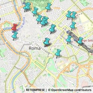 Mappa Via del Pozzuolo, 00184 Roma RM, Italia (1.221)
