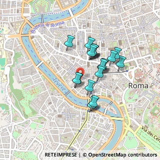 Mappa Piazza della Trinità dei Pellegrini, 00186 Roma RM, Italia (0.354)