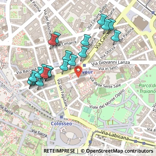 Mappa Via delle Sette Sale, 00184 Roma RM, Italia (0.271)