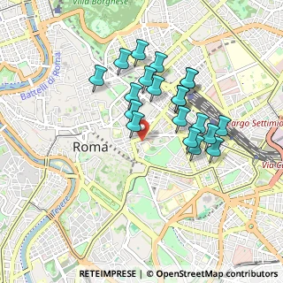 Mappa Via delle Sette Sale, 00184 Roma RM, Italia (0.8355)
