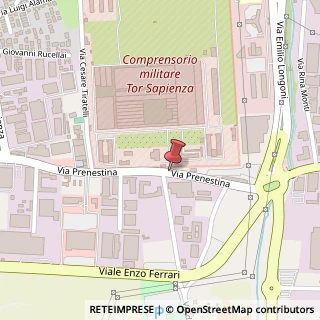 Mappa Via Prenestina,  931, 00155 Roma, Roma (Lazio)