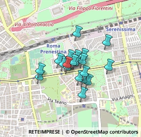 Mappa Viale Ronchi, 00177 Roma RM, Italia (0.2665)