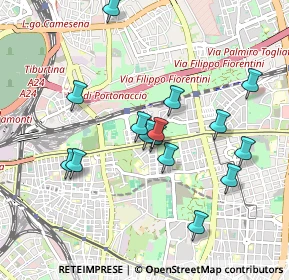 Mappa Viale Ronchi, 00177 Roma RM, Italia (0.932)