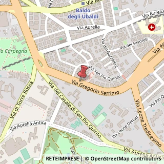 Mappa Via Gregorio VII,  466, 00165 Roma, Roma (Lazio)