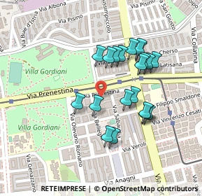 Mappa Via Prenestina, 00172 Roma RM, Italia (0.211)