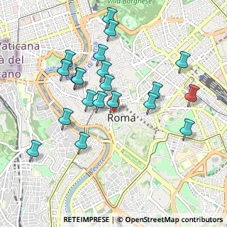 Mappa Via della Tribuna di Tor de' Specchi, 00186 Roma RM, Italia (1.03)