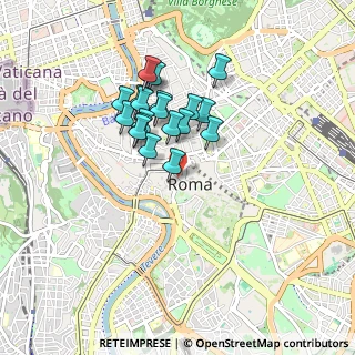 Mappa Via della Tribuna di Tor de' Specchi, 00186 Roma RM, Italia (0.755)