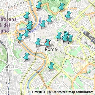 Mappa Via della Tribuna di Tor de' Specchi, 00186 Roma RM, Italia (1.0865)