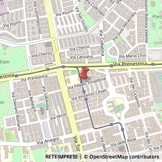 Mappa Via Giacomo Bresadola, 1, 00171 Roma, Roma (Lazio)