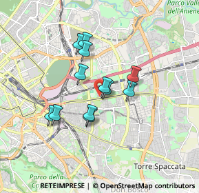 Mappa Viale della Stazione Prenestina, 00177 Roma RM, Italia (1.4025)