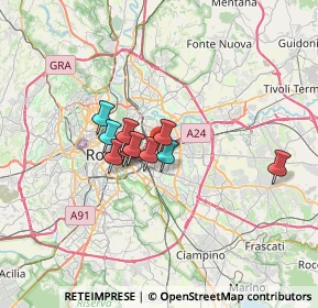 Mappa Via Giorgio Pitacco, 00177 Roma RM, Italia (4.53455)