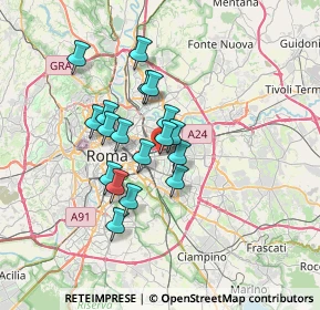 Mappa Via Giorgio Pitacco, 00177 Roma RM, Italia (5.57722)