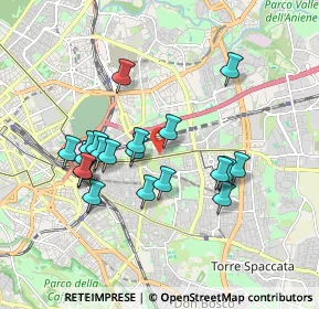 Mappa Via Giorgio Pitacco, 00177 Roma RM, Italia (1.7535)