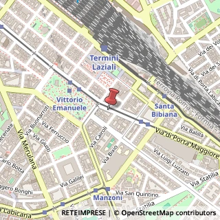 Mappa Via Principe Eugenio, 23, 00185 Roma, Roma (Lazio)