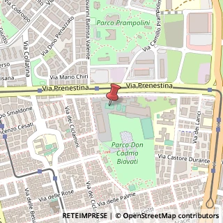 Mappa Via Prenestina, 468, 00177 Roma, Roma (Lazio)