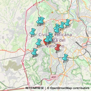 Mappa Via del Casale di San Pio V, 00165 Roma RM, Italia (3.01533)