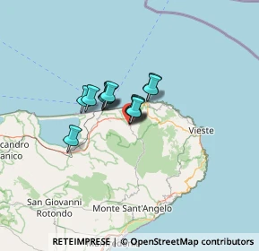 Mappa Via Funno del Medico, 71018 Vico del Gargano FG, Italia (6.77385)