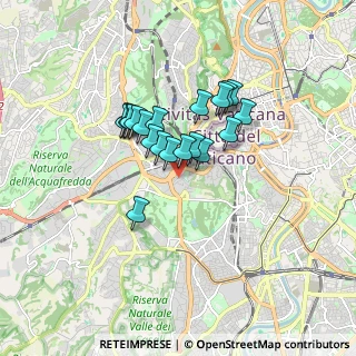 Mappa Via Angelo di Pietro, 00165 Roma RM, Italia (1.3075)