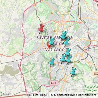Mappa Via Angelo di Pietro, 00165 Roma RM, Italia (3.35909)