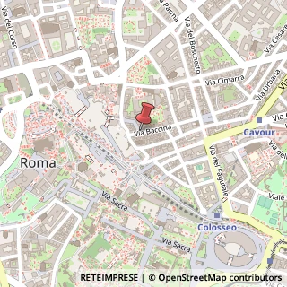 Mappa Via Baccina, 8, 00184 Roma, Roma (Lazio)