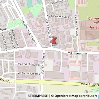 Mappa Via di Tor Sapienza, 211, 00155 Roma, Roma (Lazio)