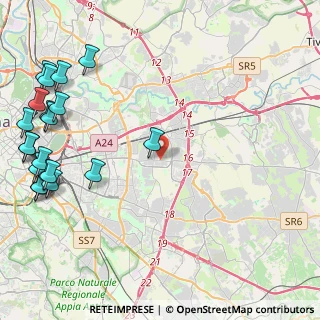 Mappa Via Prenestina, 00155 Roma RM, Italia (6.7345)
