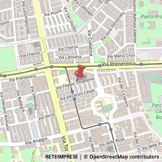 Mappa Via Filippo Smaldone,  69, 00171 Roma, Roma (Lazio)