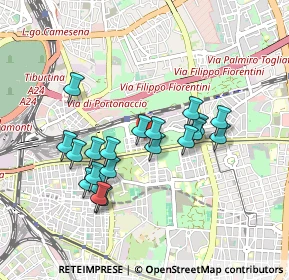 Mappa Piazza Ronchi, 00177 Roma RM, Italia (0.8585)