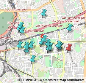 Mappa Piazza Ronchi, 00177 Roma RM, Italia (0.8835)