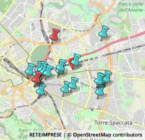 Mappa Piazza Ronchi, 00177 Roma RM, Italia (1.8115)